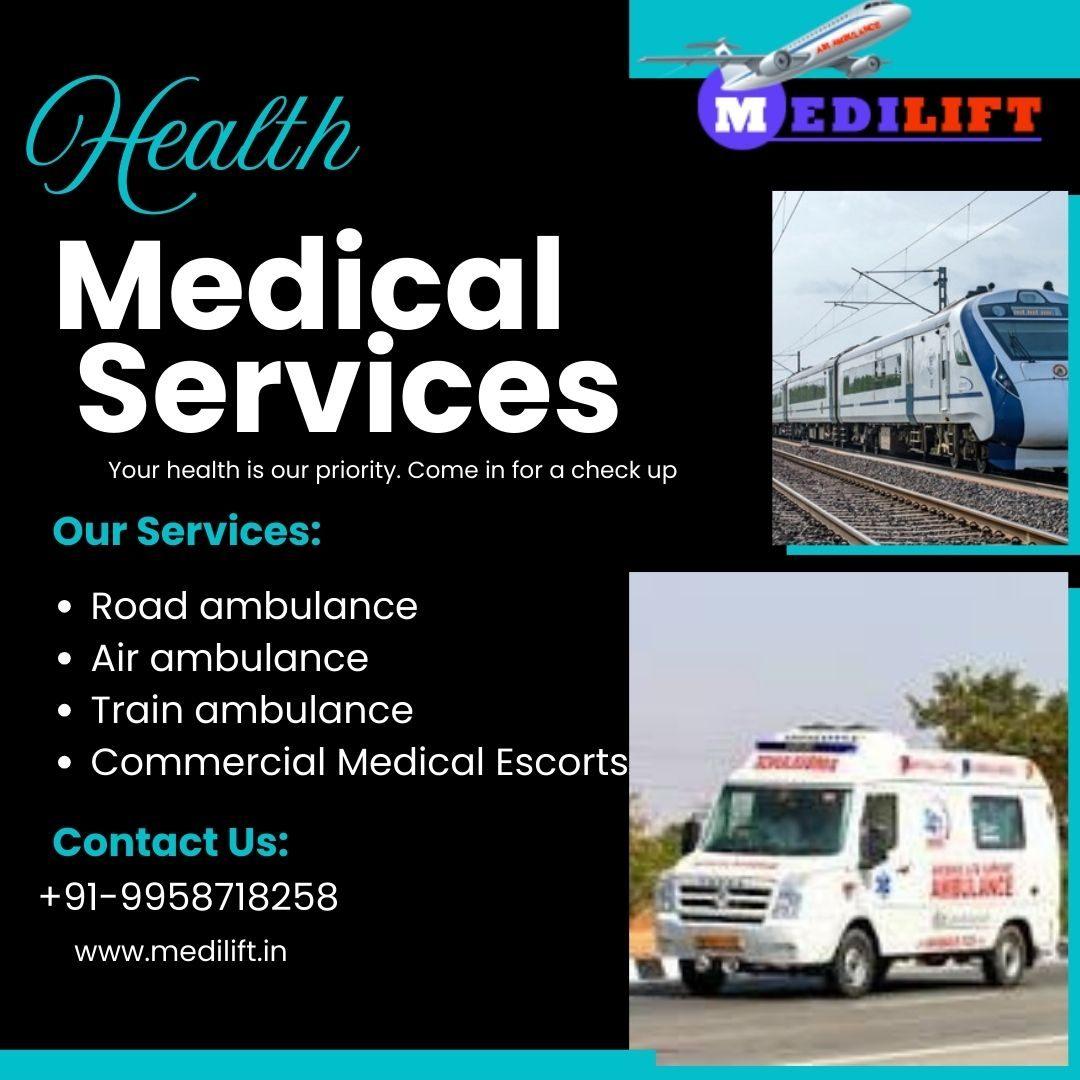 Book a Medilift Train Ambulance Service in Kolkata