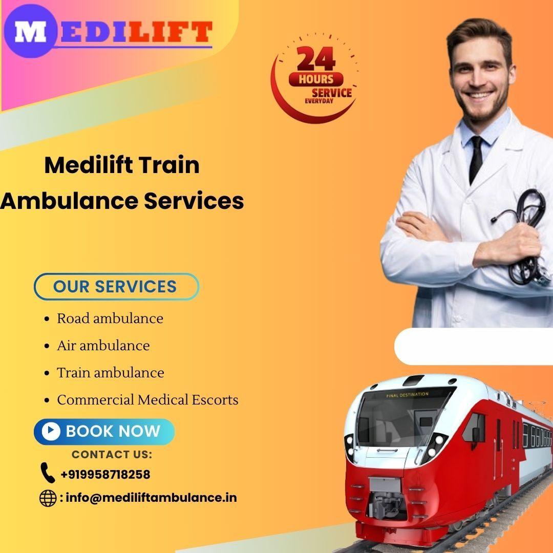 Medilift Train Ambulance in patna helps in critical medical transportation
