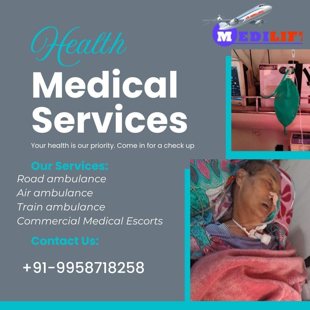 Medilift Train Ambulance in Patna is not only Affordable but Also Reliable