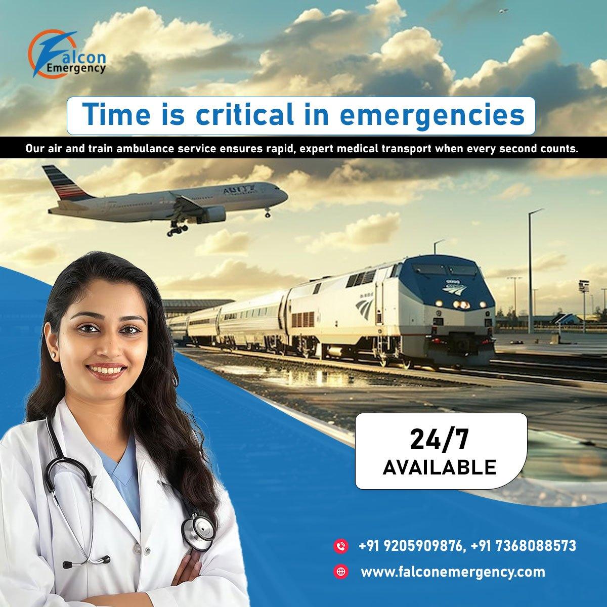Falcon Emergency Train Ambulance in Kolkata offers 