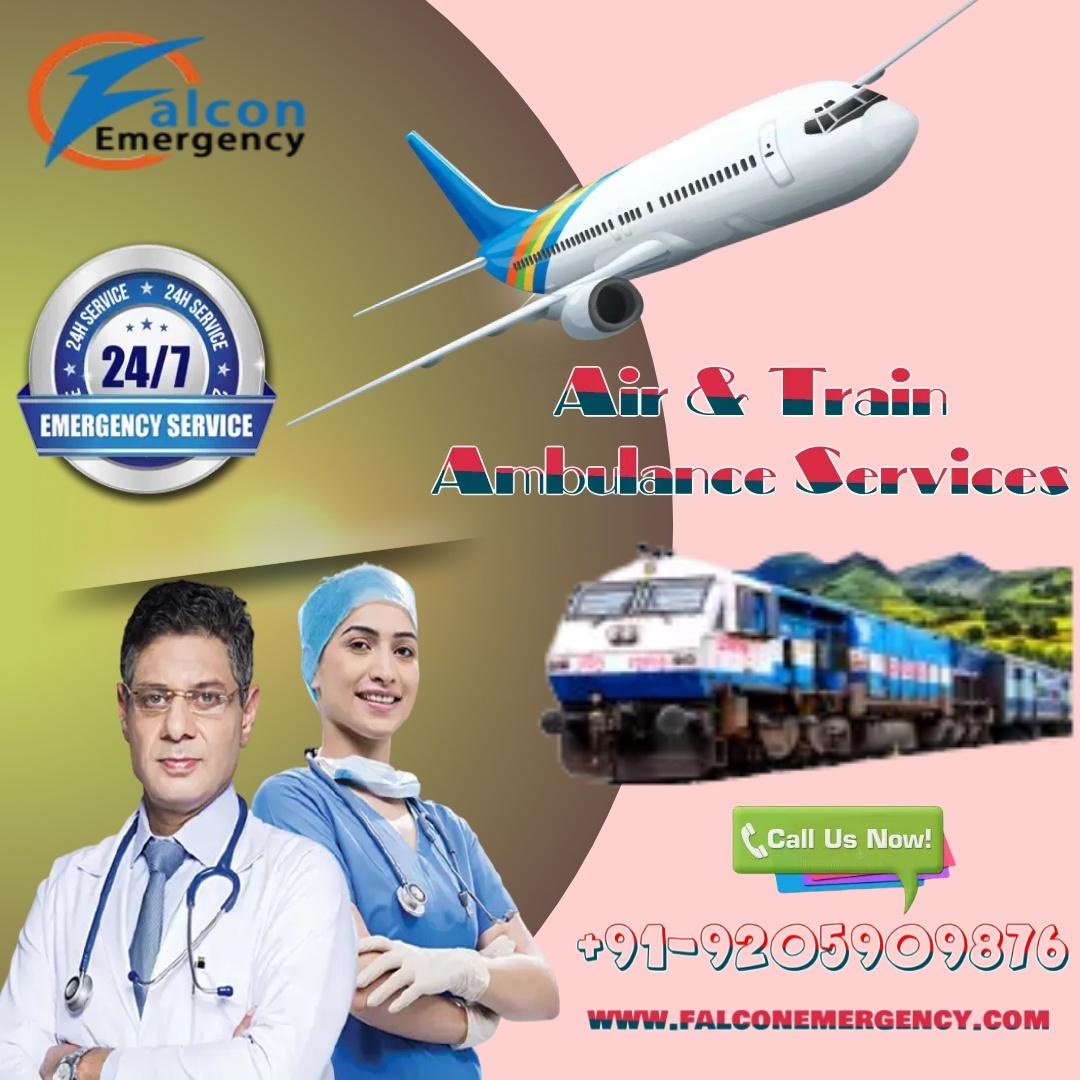 Falcon Emergency Train Ambulance in Guwahati is trusted 