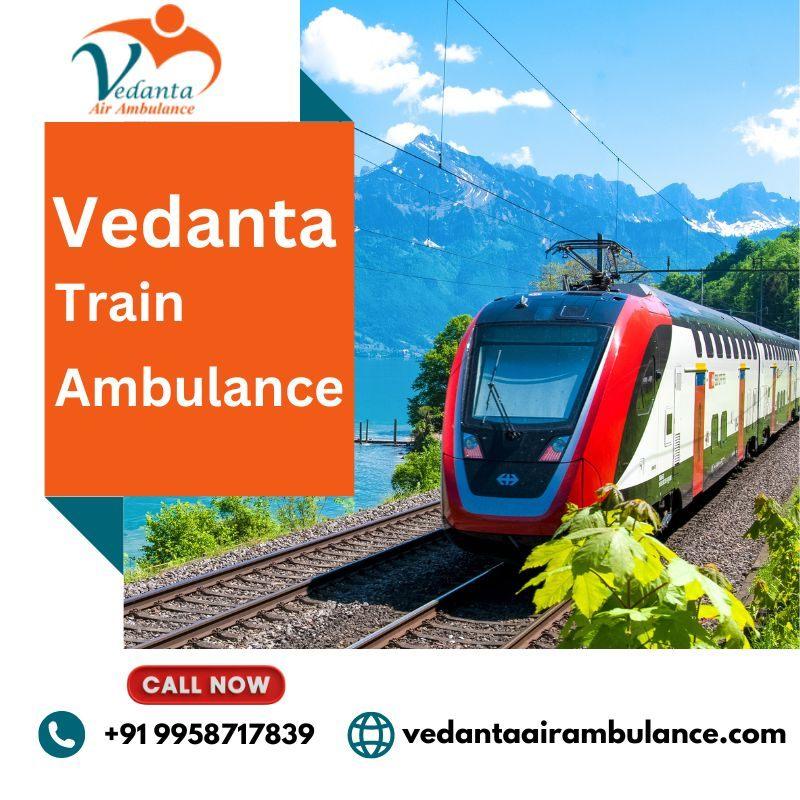 Low Budget Train Ambulance Service in Bhopal by Vedanta with Expert Medical Team