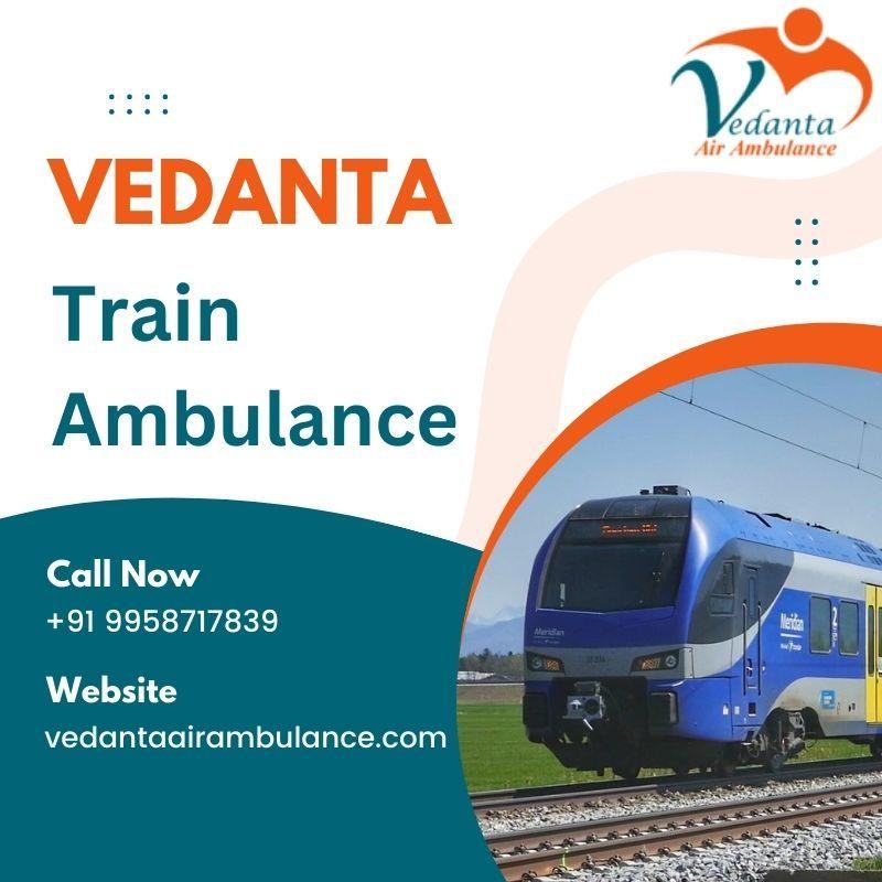 Train Ambulance Service in Chandigarh by Vedanta for Patient Shifting