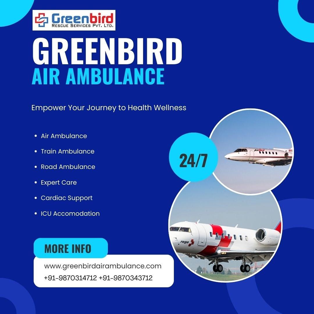 Hire Greenbird Air Ambulance Service In Nanded With Round-To-Clock Service 