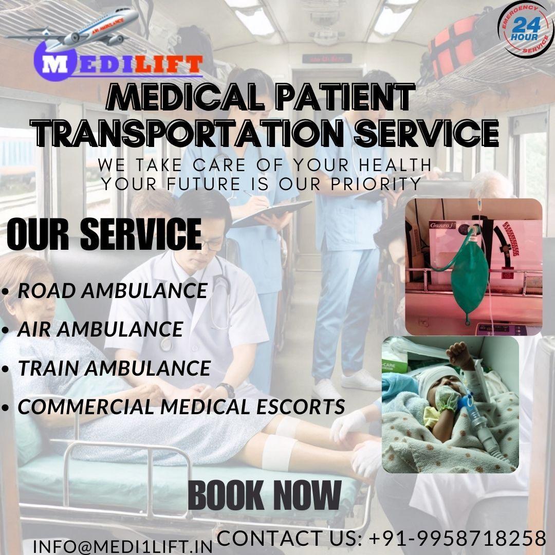 Medilift Train Ambulance in Kolkata Provides Quick Responses and Timely Services