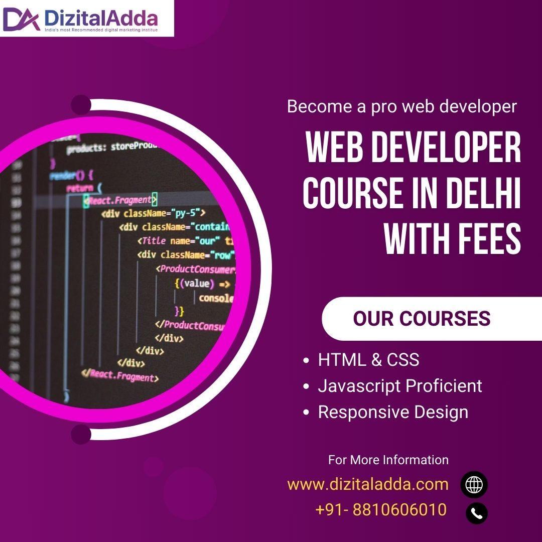 Web Developer Course in Delhi with Fees  Enroll Now!