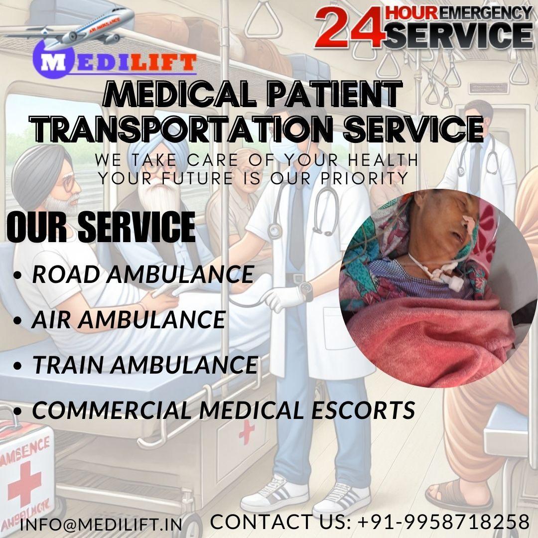 Medilift Train Ambulance in Guwahati Helps Patients with Their Transfer Needs