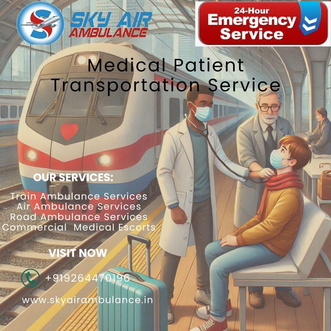 Sky Train Ambulance Service in Kolkata 