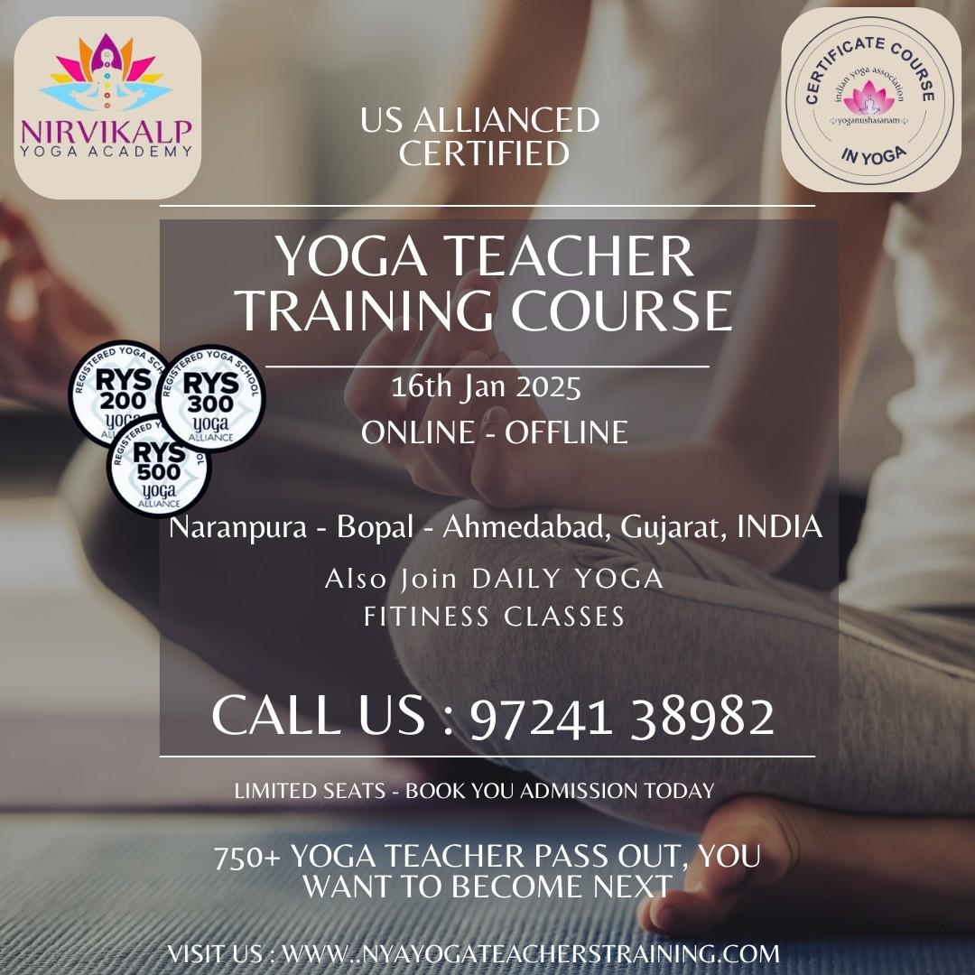 US Alliance Certified Yoga Teacher Training Course by  nirvikalpyogaacademy 