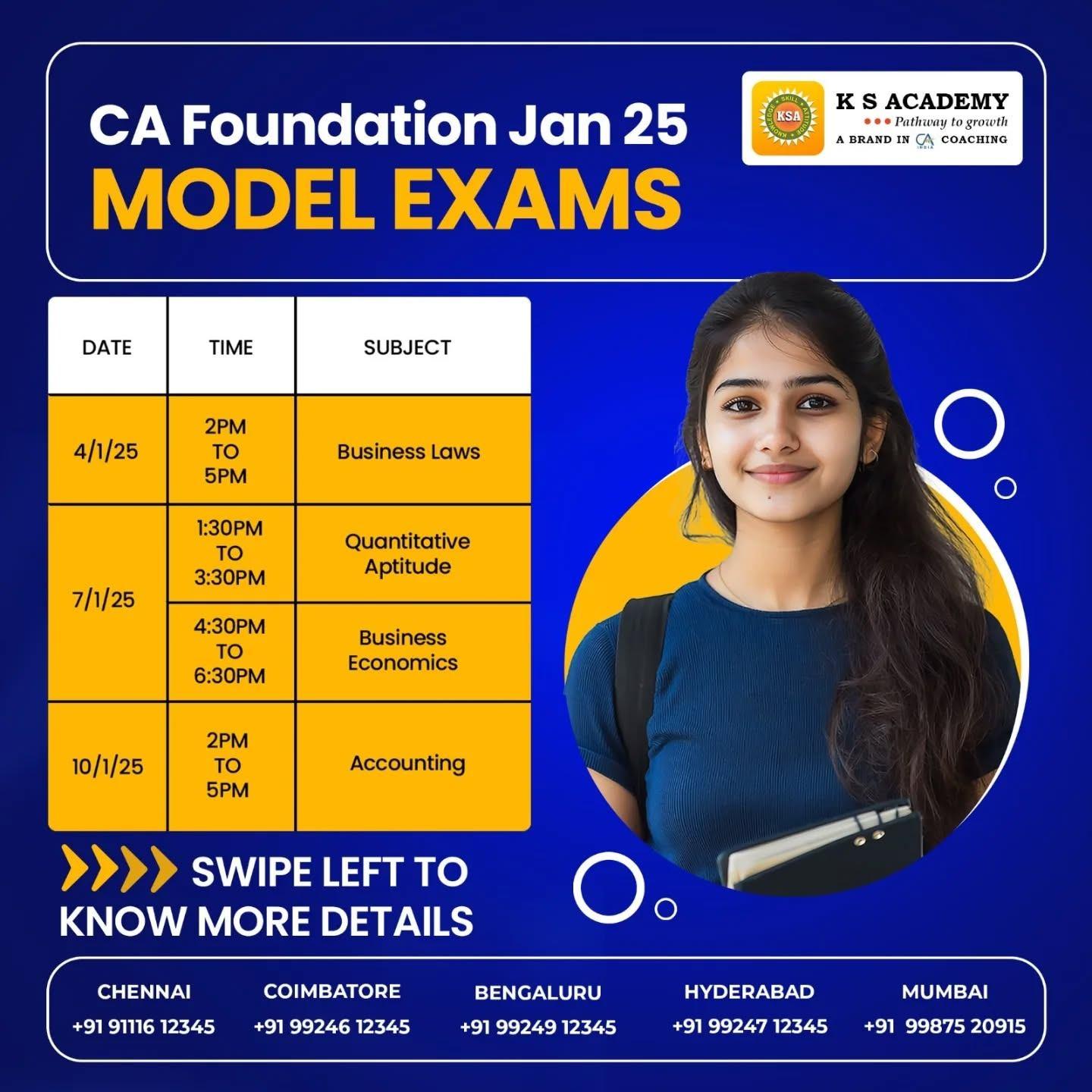 CA Foundation Coaching Classes in Coimbatore, India | KS Academy Coimbatore