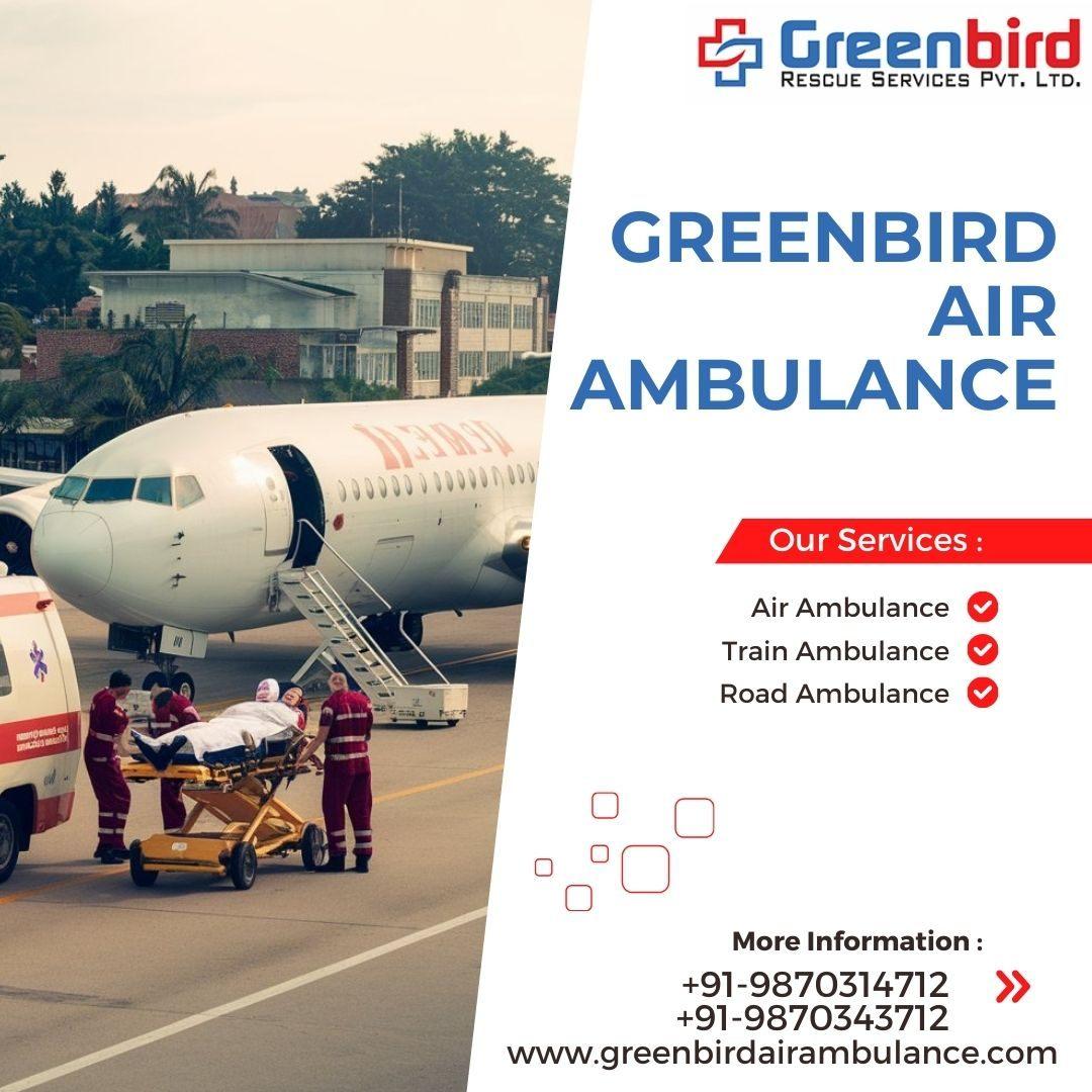 Book Greenbird Air Ambulance Service In Muzaffarpur And Get Highly Qualify Crew 