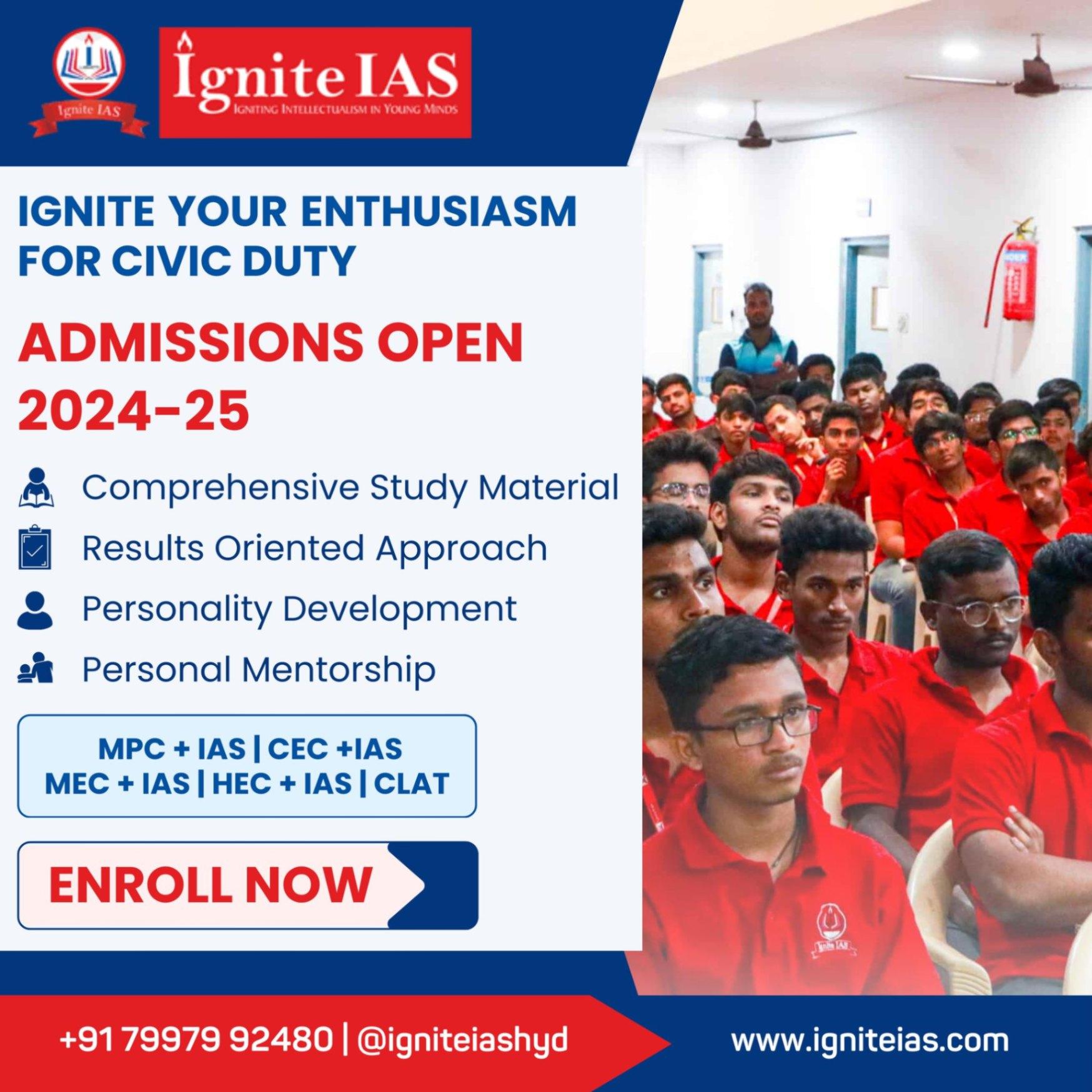 Top IAS institute in Hyderabad - Ignite IAS