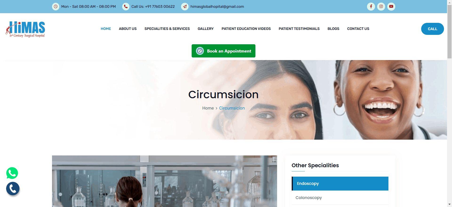 Circumsicion in Basavanagudi Bangalore - Himas Hospital 