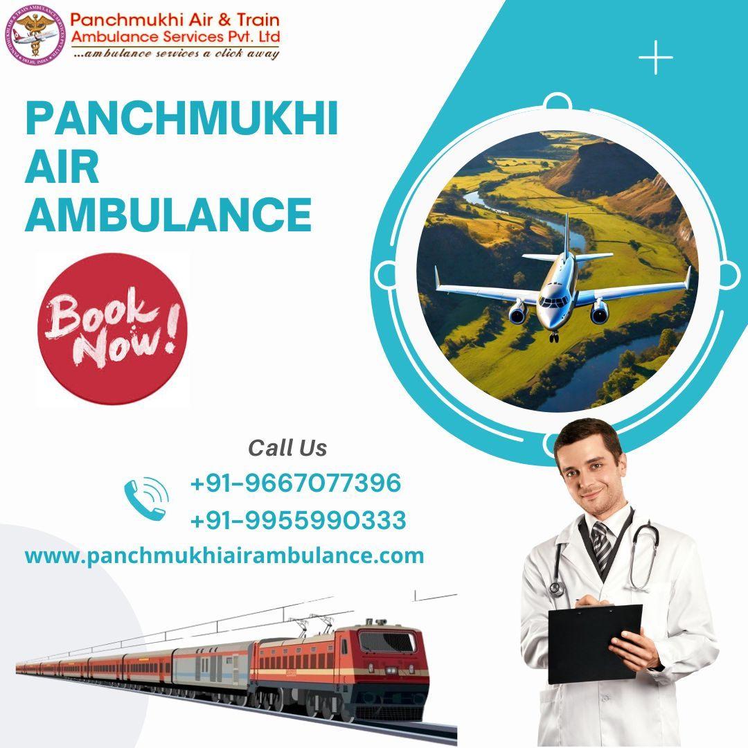 Use Low-Fare Air Ambulance Services in Delhi with Healthcare by Panchmukhi