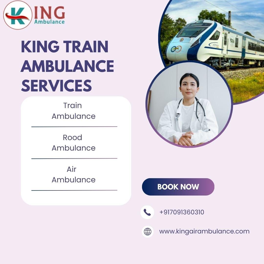 King Train Ambulance in Nagpur provides comfort and safety during transportation