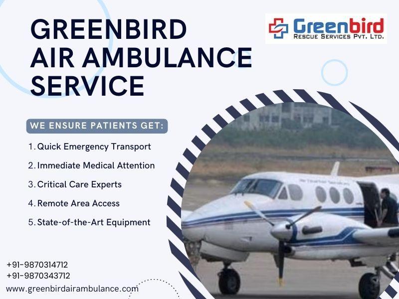 Opt Of Trusted Air Ambulance Service In Vadodara With Greenbird