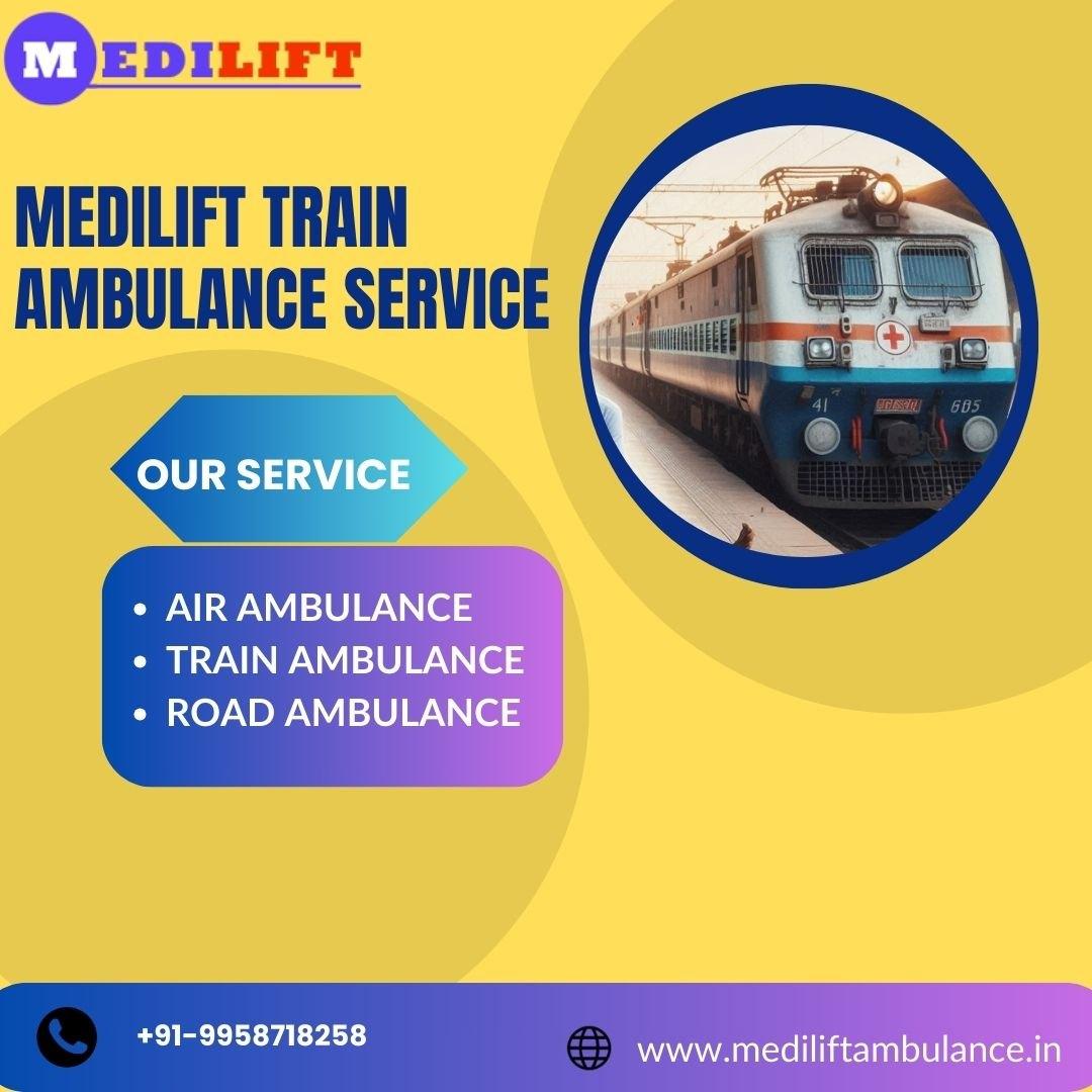 For Quality Treatment during Journey Use the Medilift Train Ambulance in Lucknow
