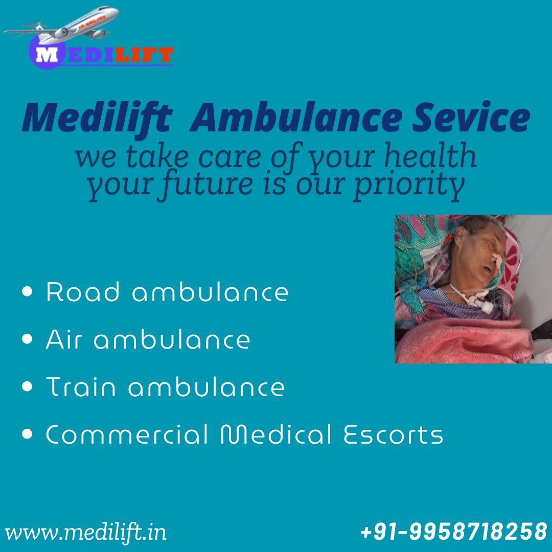 Medilift Train Ambulance Service in Guwahati