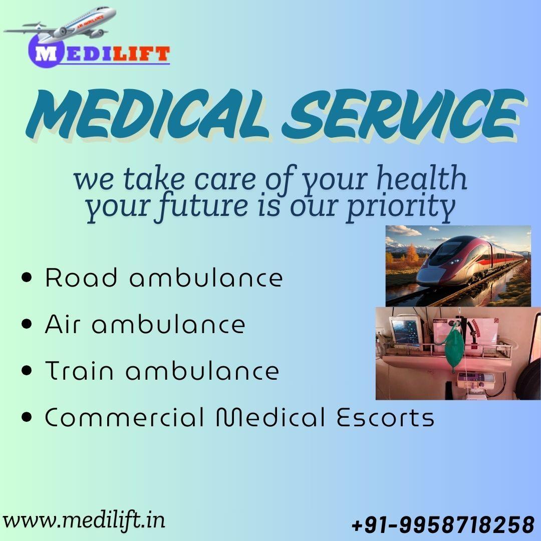 Medilift Train Ambulance Service in Bangalore