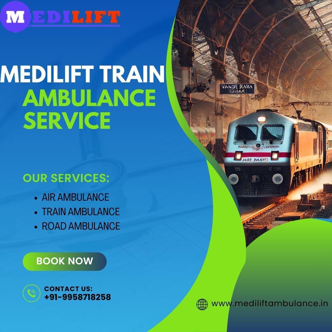 Medilift Train Ambulance in Silchar offers ICU-type Care on Trains