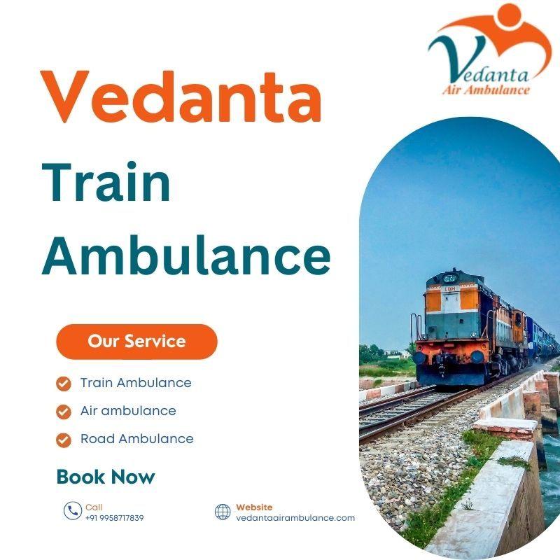 Reliable Train Ambulance Service in Jammu by Vedanta for Emergency Patient
