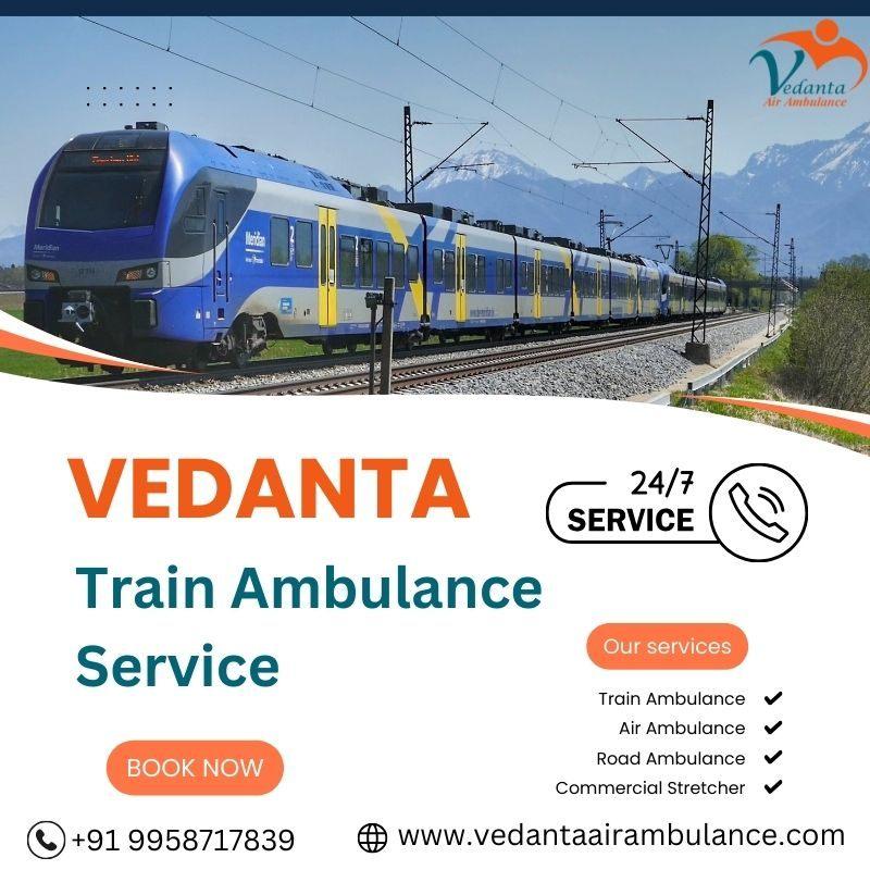 Emergency Medical Care with Vedanta Train Ambulance Service in Malda Town