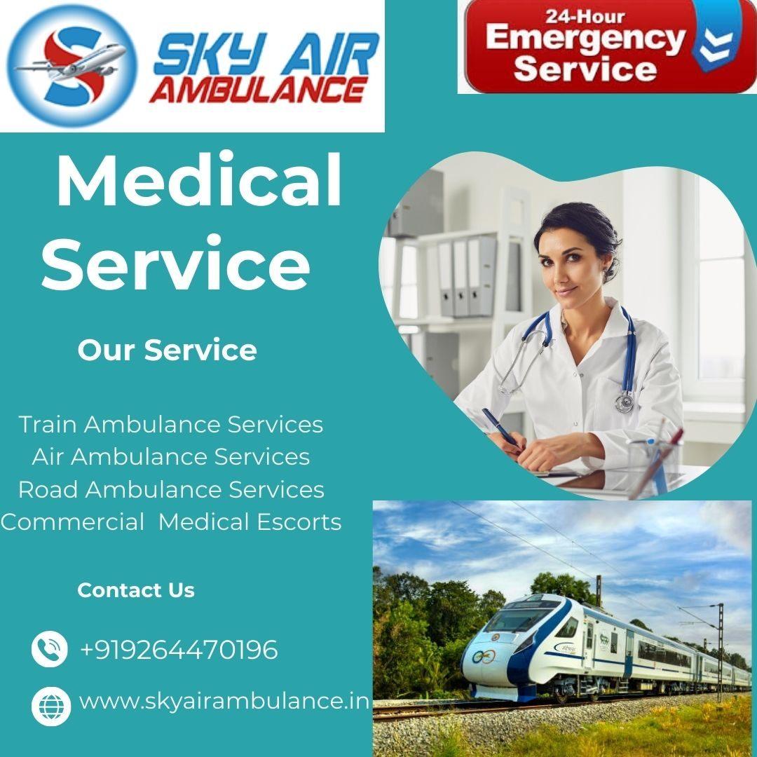 Sky Train Ambulance Services of Ranchi provides immediate response 