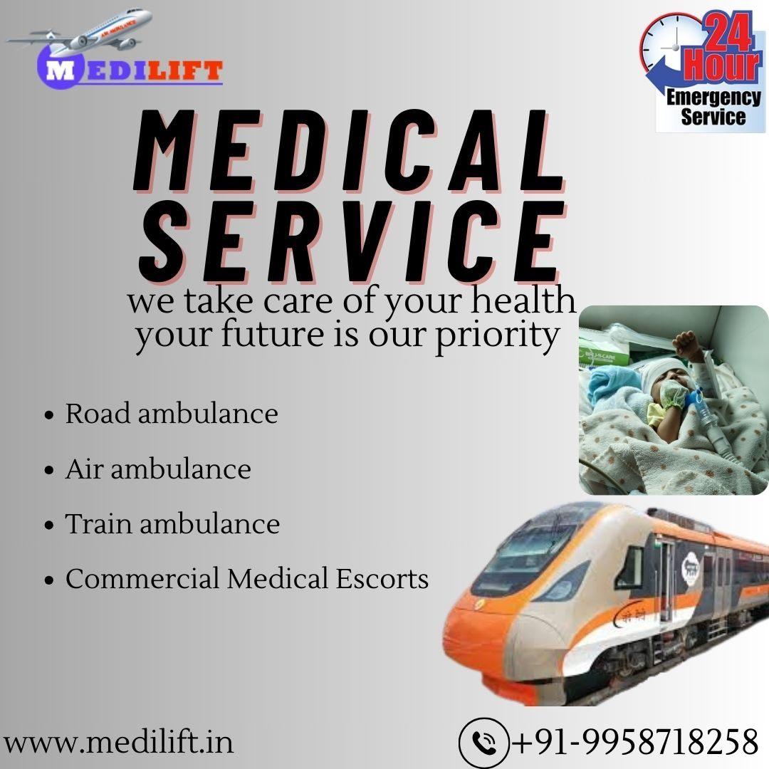 Security, and without stress when Medilift Train Ambulance Services in Mumbai
