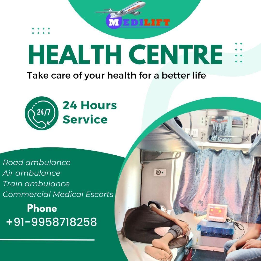 Medilift Train Ambulance in Jamshedpur Provides Advanced Critical Care 