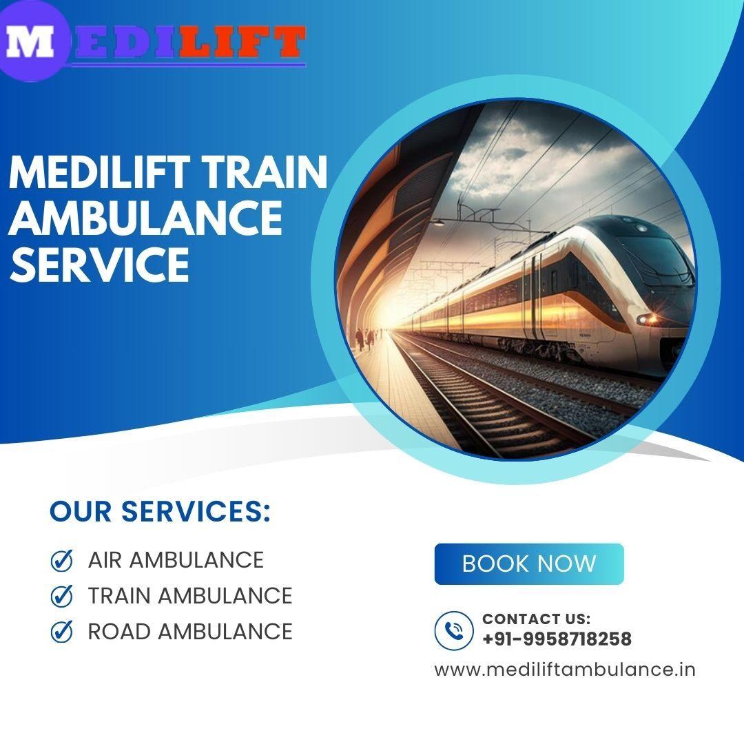 Book Medlift Train Ambulance Service in Allahabad with Life-saving ICU Setup