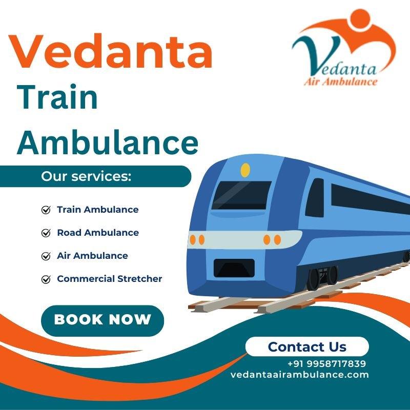 Emergency Train Ambulance Service in Bangalore by Vedanta with Hassle-Free