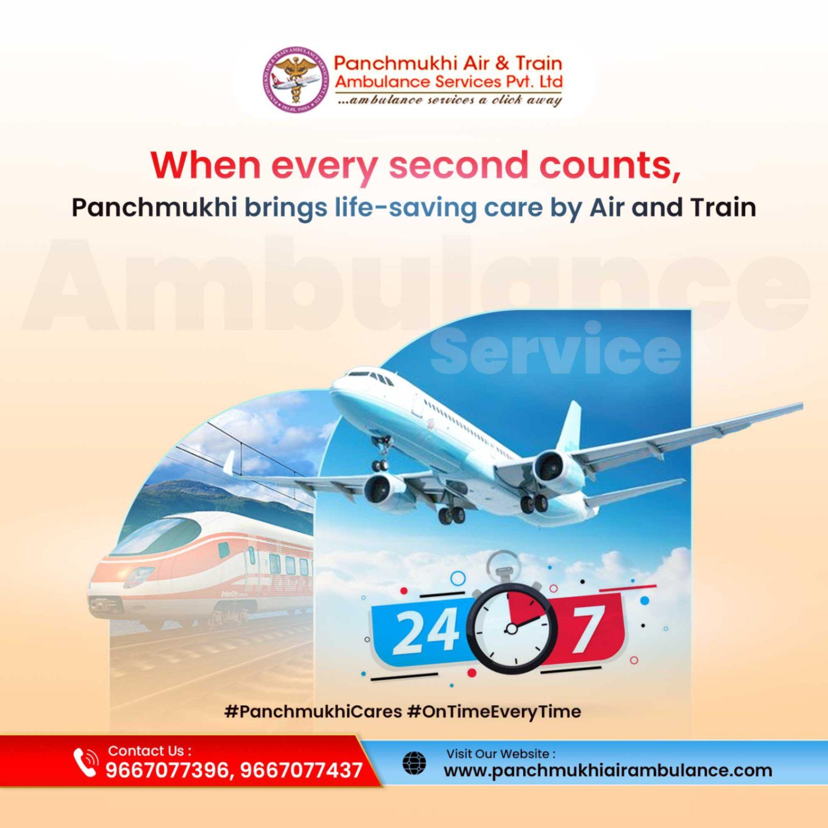 Hire Panchmukhi Air Ambulance Services in Bangalore with Medical Assistance