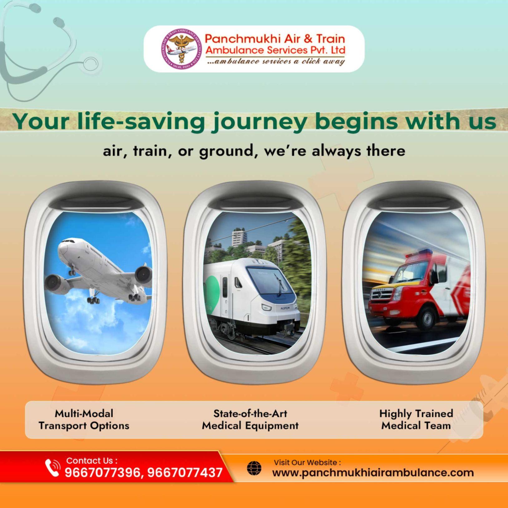 For Superb Medical Attention Utilize Panchmukhi Air Ambulance Service in Kolkata