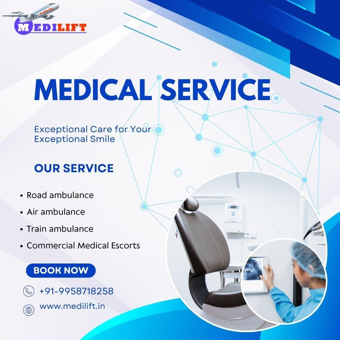 Medilift Train Ambulance in Jamshedpur Provides Patient Transfer Service