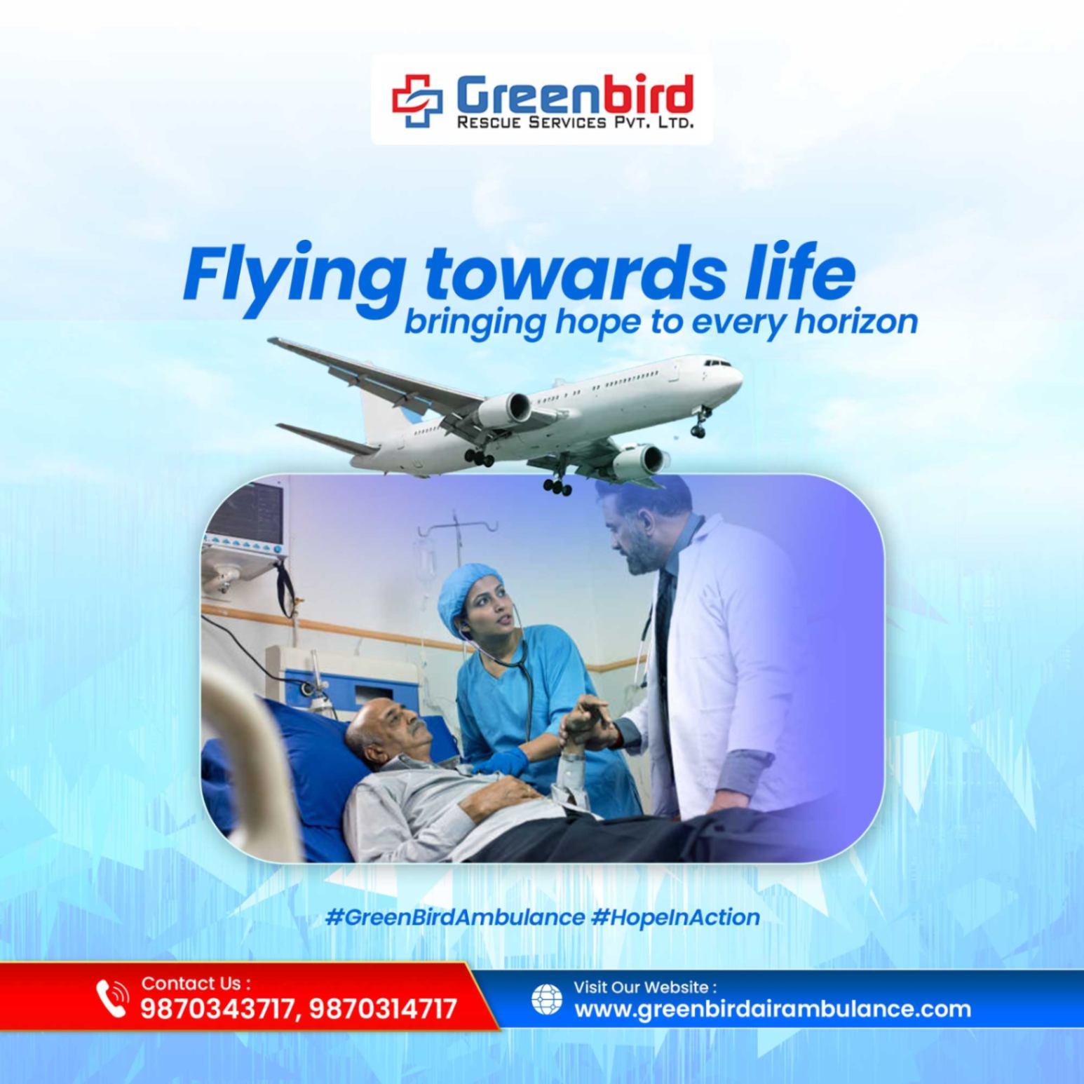 Hire Top Rated Air and Train Ambulance Services in Siliguri By Greenbird