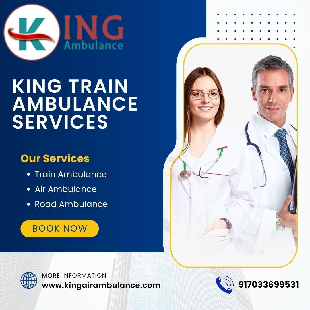 King Train Ambulance is available 24/7 in Kolkata for emergency transportation