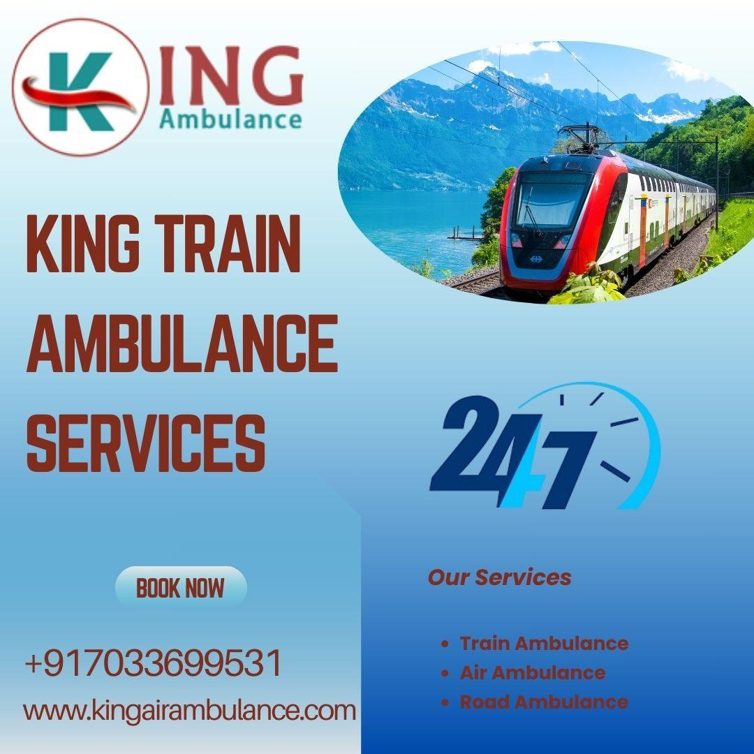 King Train Ambulance Service in Delhi arrives with skilled crew