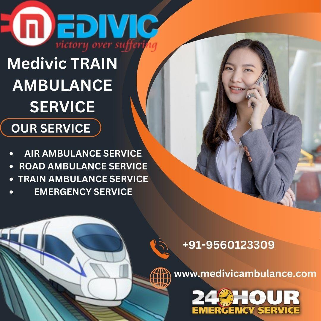 Book Medivic Train Ambulance service in Bhopal for your critical sick patient