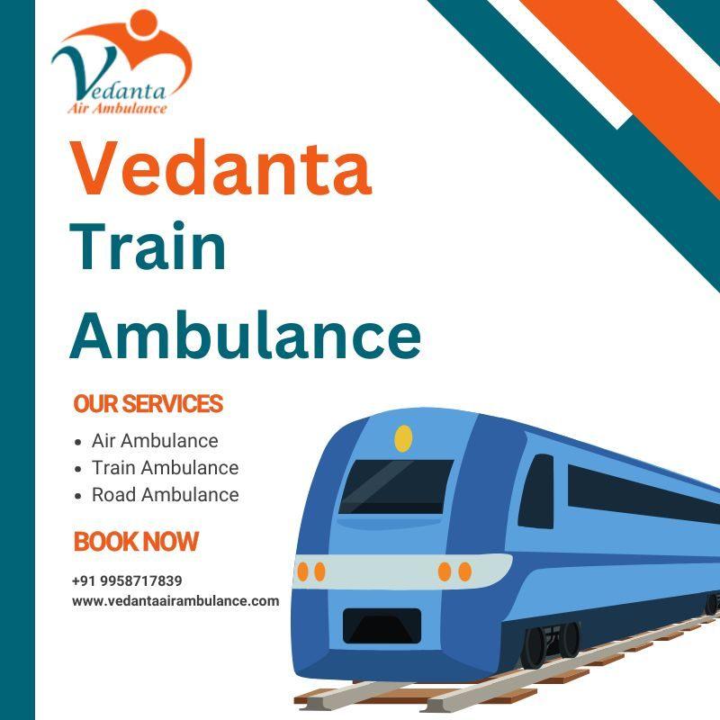 Lowest-cost Train Ambulance Service in Malda Town by Vedanta with Quick Transfer