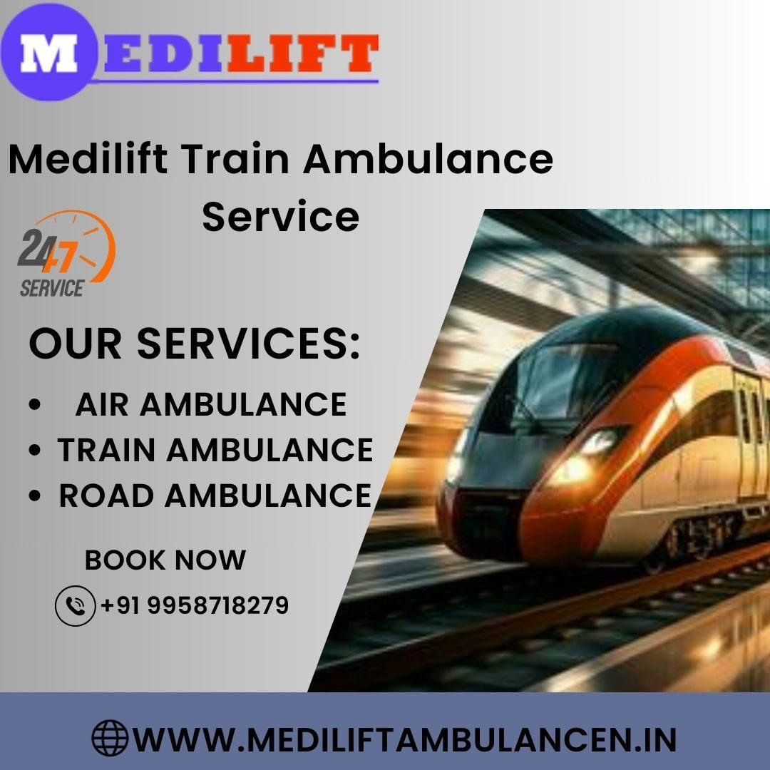 Medilift Train Ambulance Service in Jabalpur  Medical Services Provides 