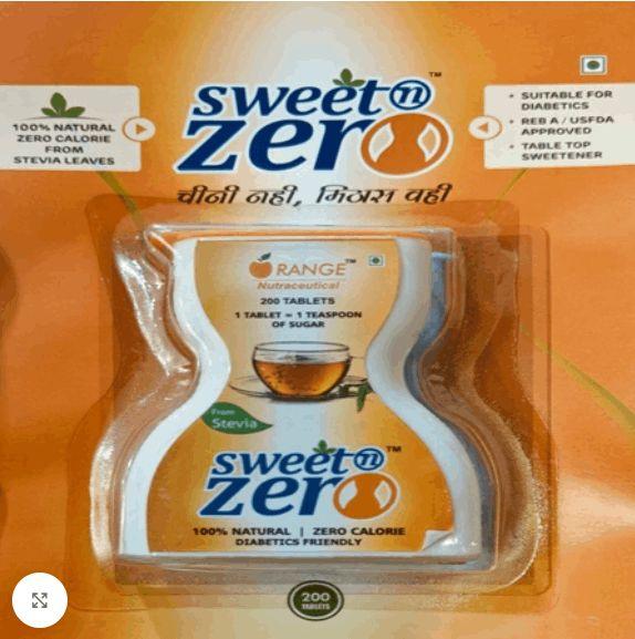 Sweet N Zero Stevia 200 Tablets - Natural Sweetness Without Calories