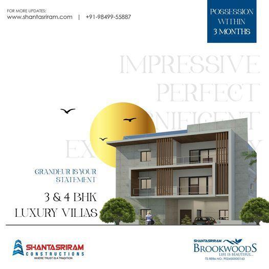 3 & 4bhk villas in appa junction | Shanta Sriram