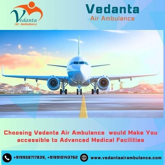 Take Fabulous Vedanta Air Ambulance Service in Bhopal with Medical Service