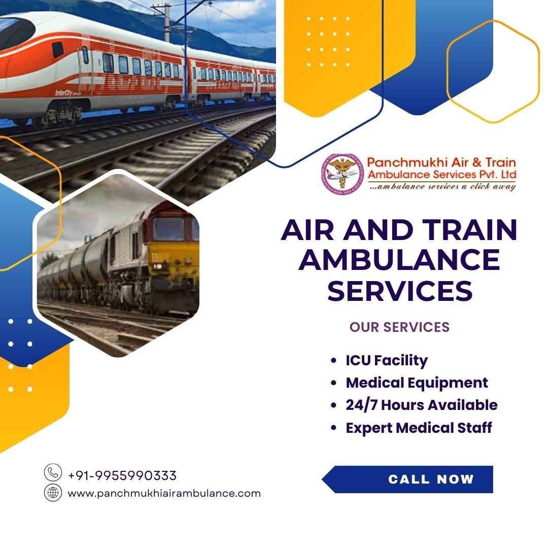 Use Panchmukhi Air and Train Ambulance Services in Bilaspur for Safety Purposes