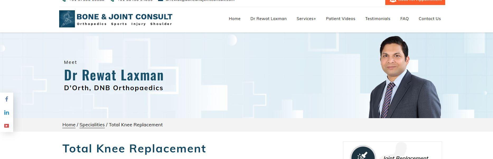 Total Knee Replacement in Sarjapur Road Bangalore - Bone & Joint Consult