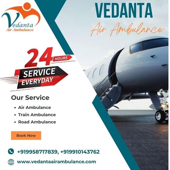 Book Complicated-free Vedanta Air Ambulance in Bhubaneswar with Medical Tool
