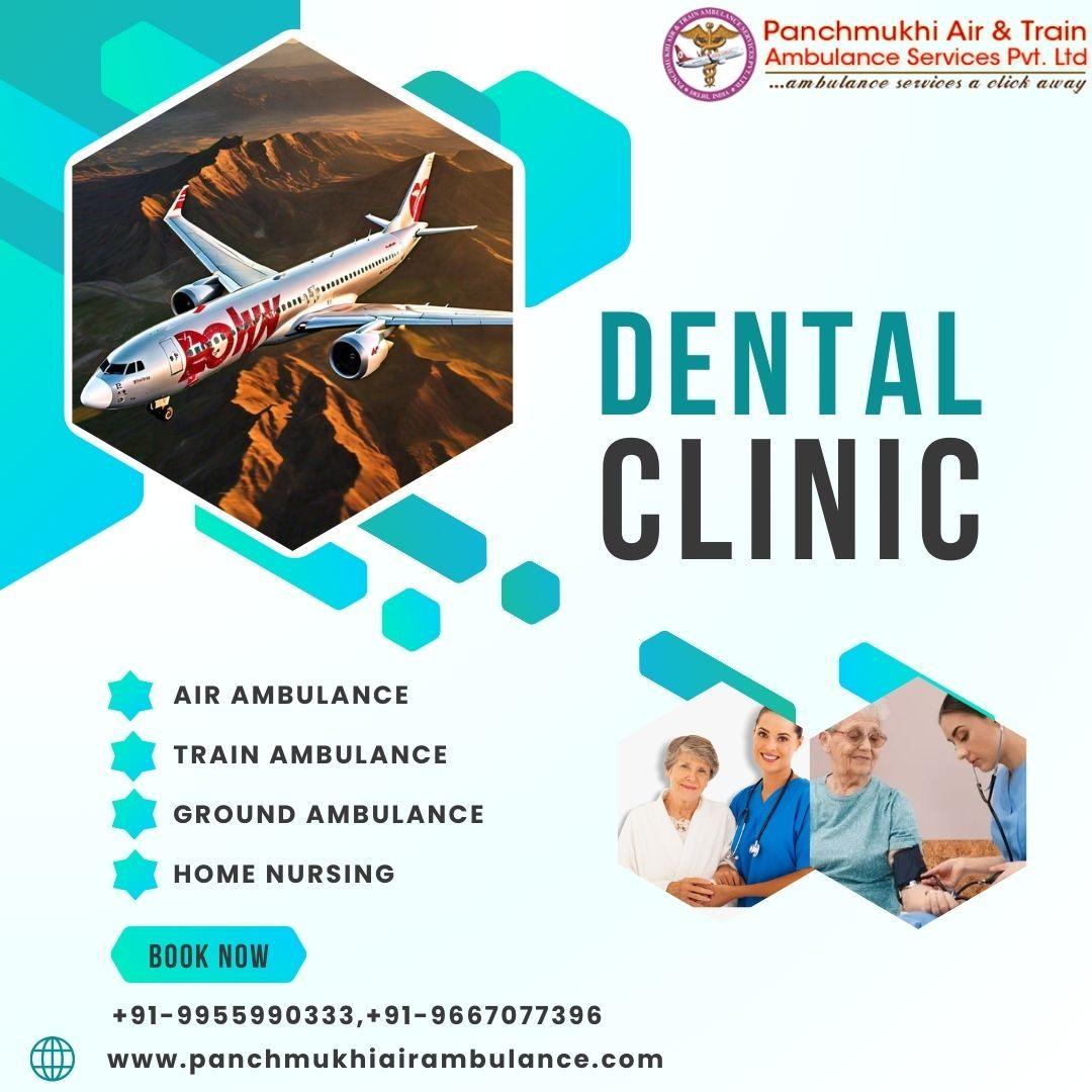 Take Dependable Panchmukhi Air Ambulance Services in Dibrugarh with Medical Care