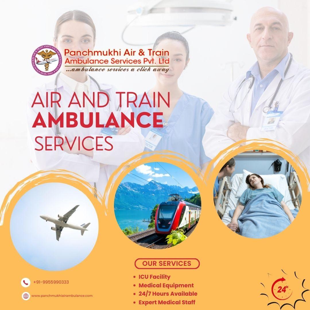 Get  Air and Train Ambulance Services in Amritsar by Panchmukhi