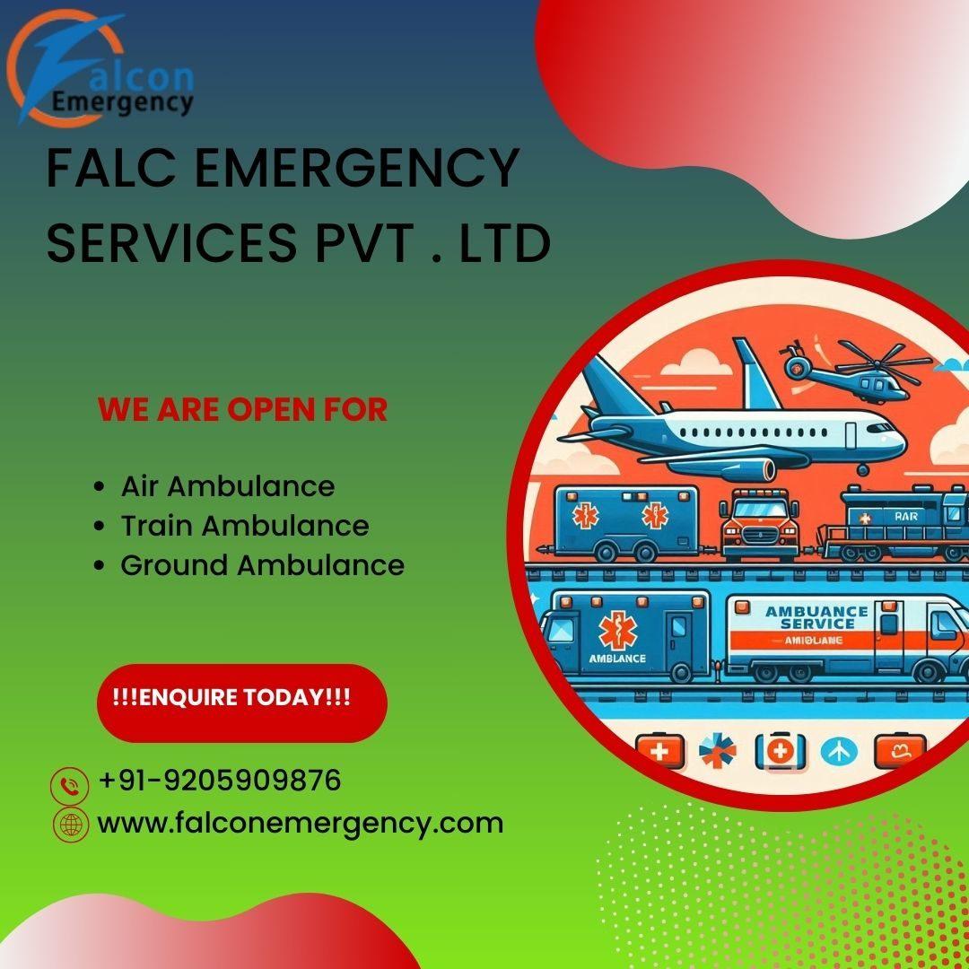  FALC Emergency Air Ambulance Services in Varanasi 