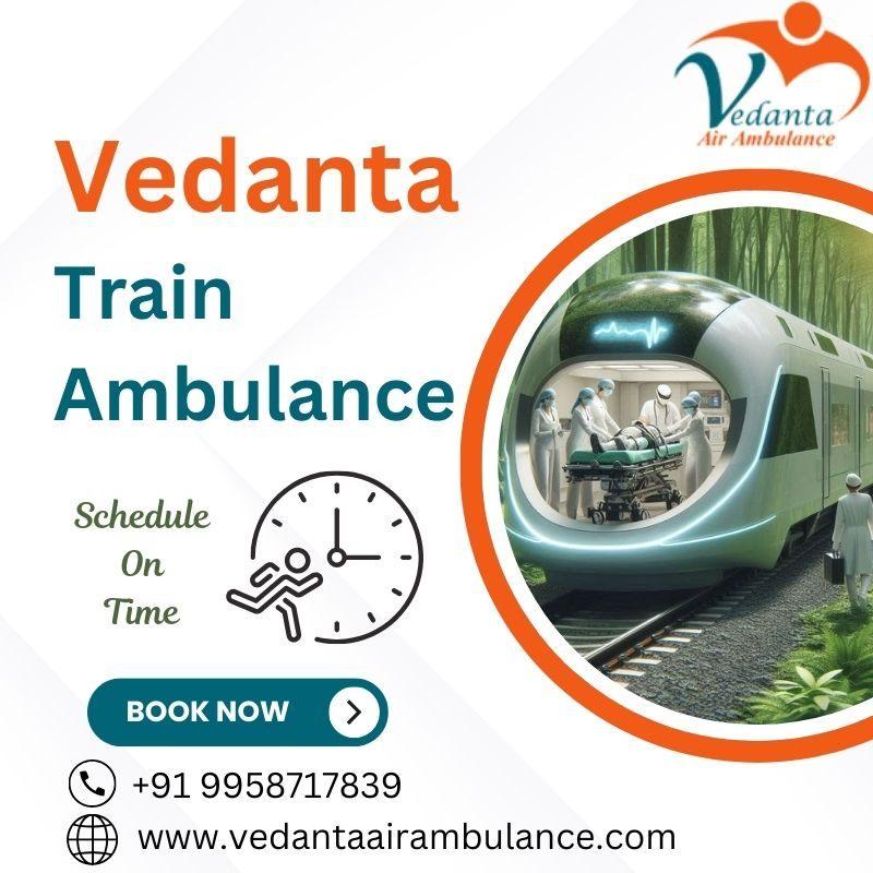 Vedanta Train Ambulance Service in Bhilai for Critically Ill Patients